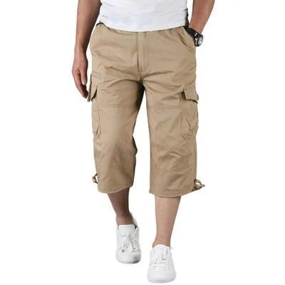 Mens Long Cargo Shorts