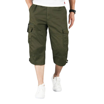Mens Long Cargo Shorts