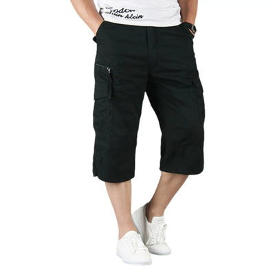 Mens Long Cargo Shorts