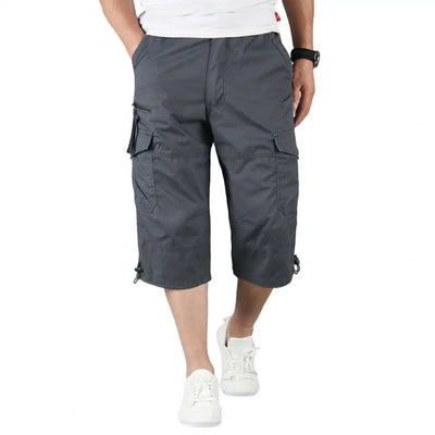 Mens Long Cargo Shorts