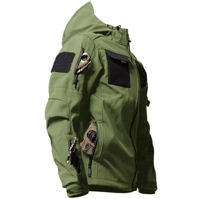 Mens military tactical waterproof softshell jacket