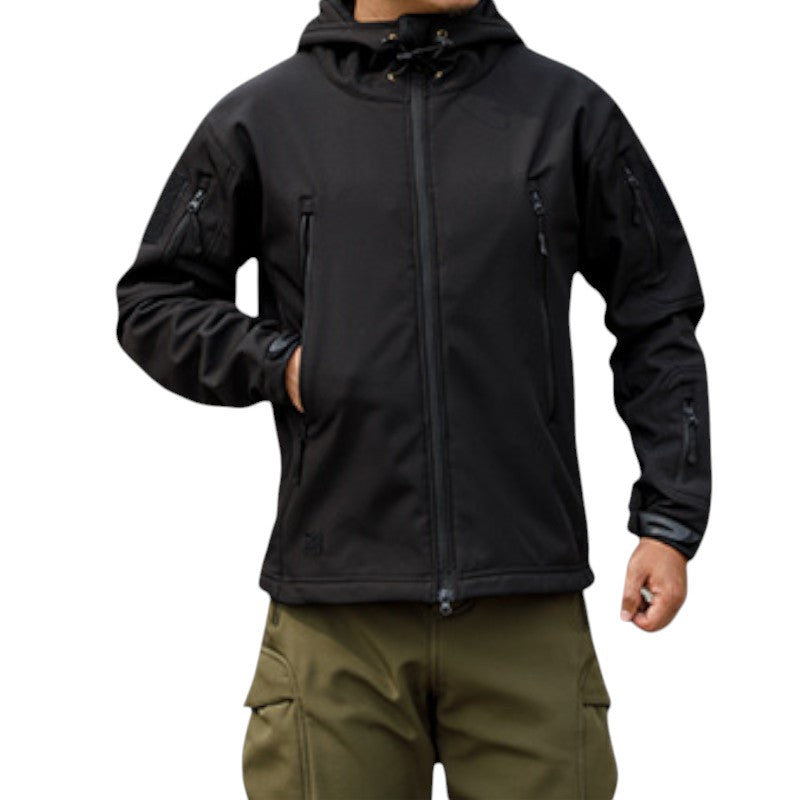 Mens military tactical waterproof softshell jacket