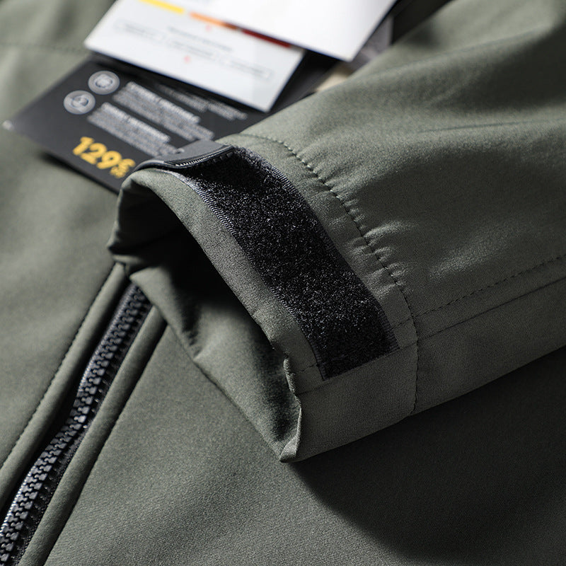 Mens military tactical waterproof softshell jacket