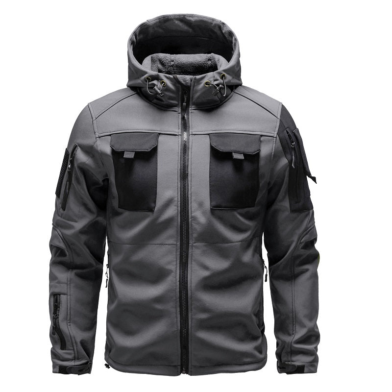Mens military tactical waterproof softshell jacket