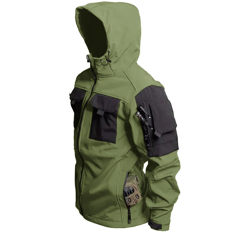 Mens military tactical waterproof softshell jacket