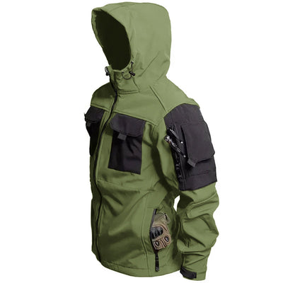 Mens military tactical waterproof softshell jacket