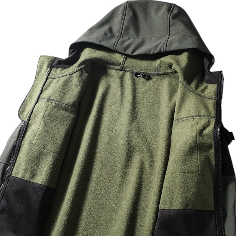 Mens military tactical waterproof softshell jacket