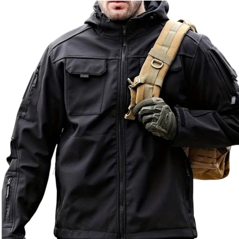 Mens military tactical waterproof softshell jacket