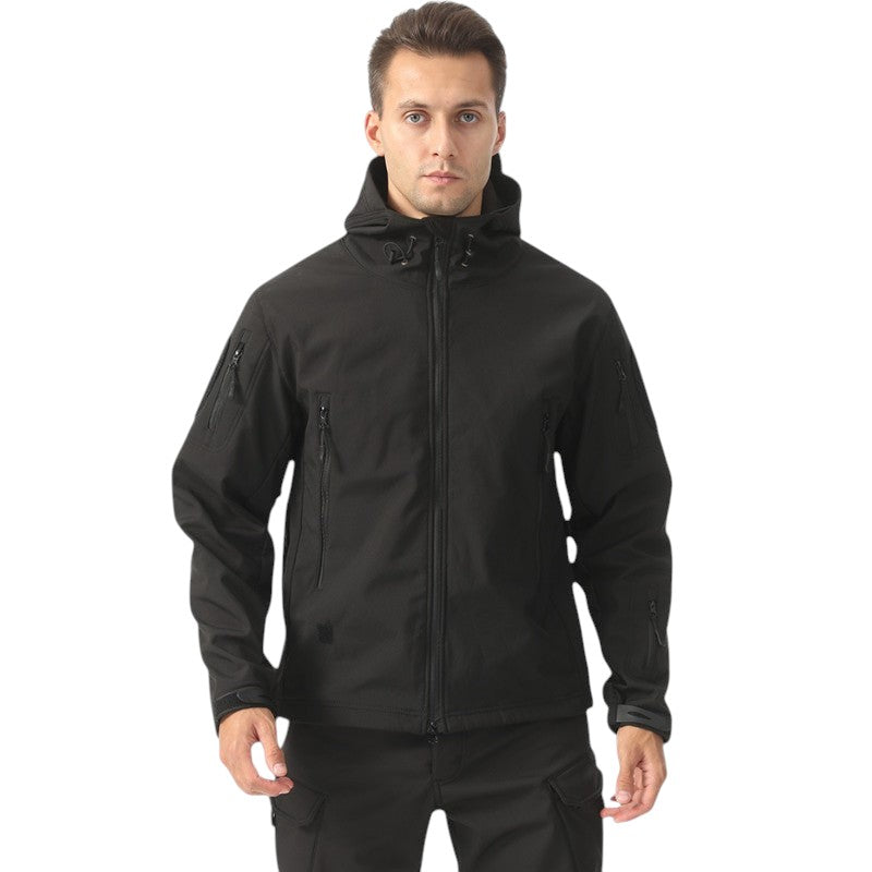 Mens military tactical waterproof softshell jacket