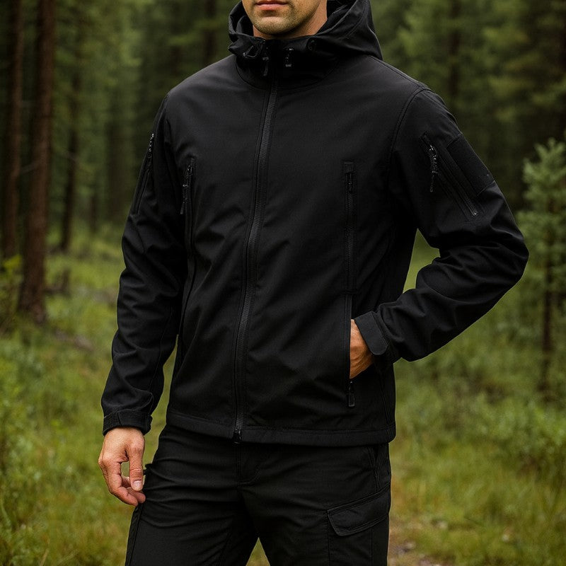 Mens military tactical waterproof softshell jacket