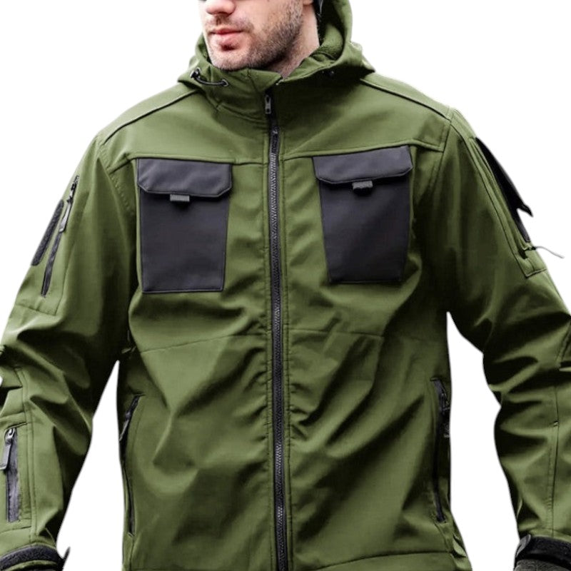 Mens military tactical waterproof softshell jacket