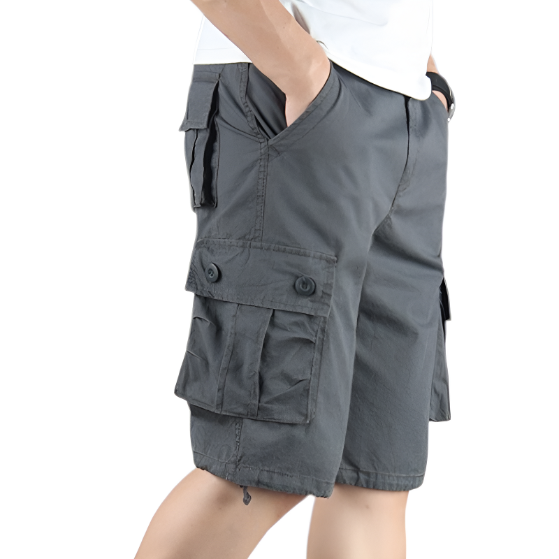 Mens multi pocket cargo shorts