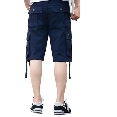 Mens multi pocket cargo shorts