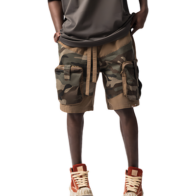 Men’s quick dry camo cargo shorts