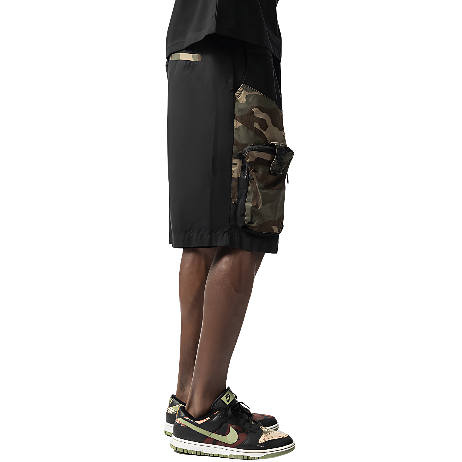 Men’s quick dry camo cargo shorts