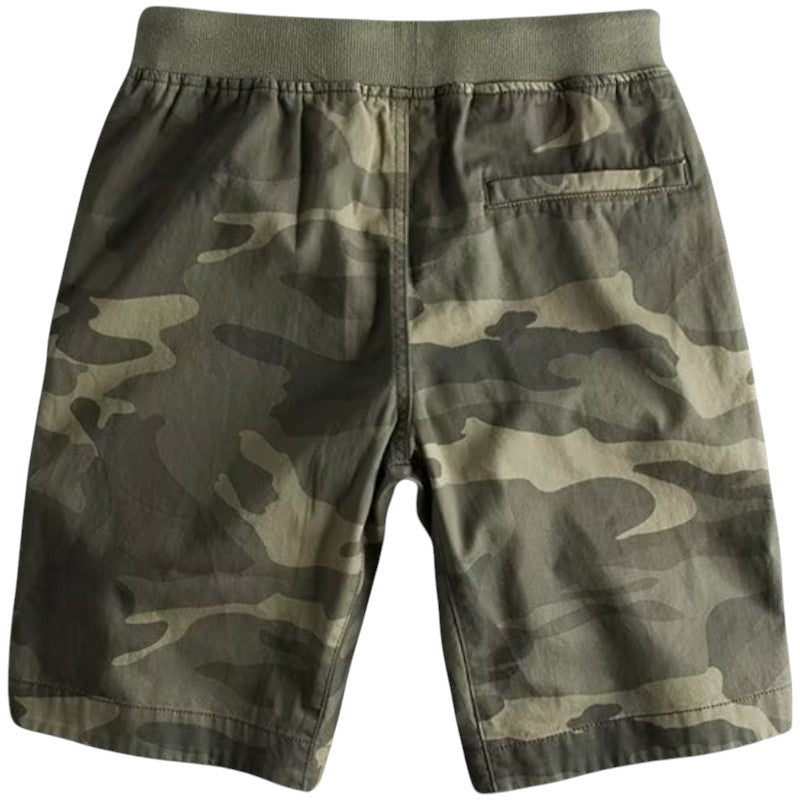 Mens stretch camo shorts