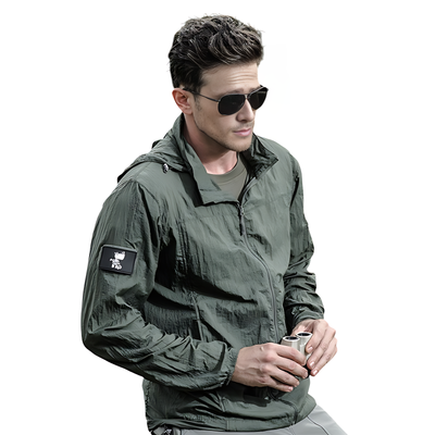 Mens Tactical Lightweight Waterproof Jacket