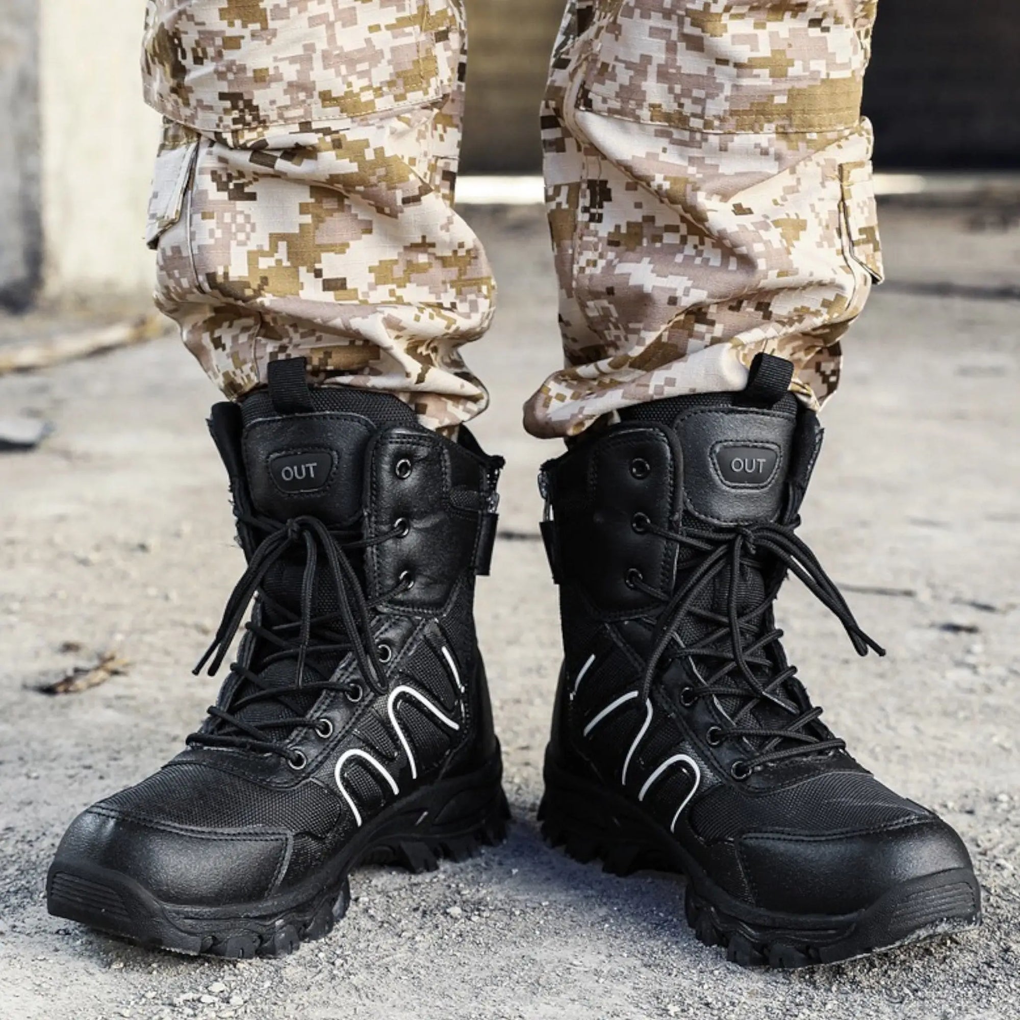Mens tactical waterproof boots