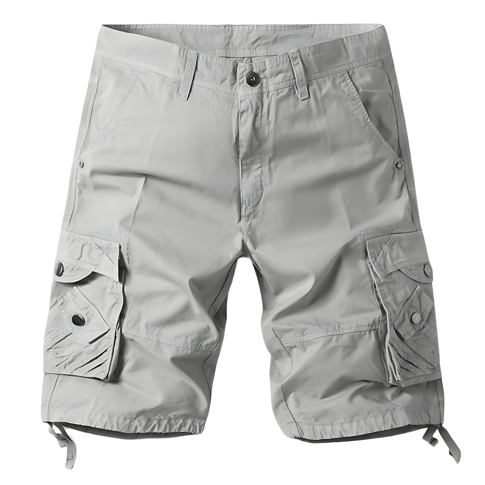Mens white camo cargo shorts