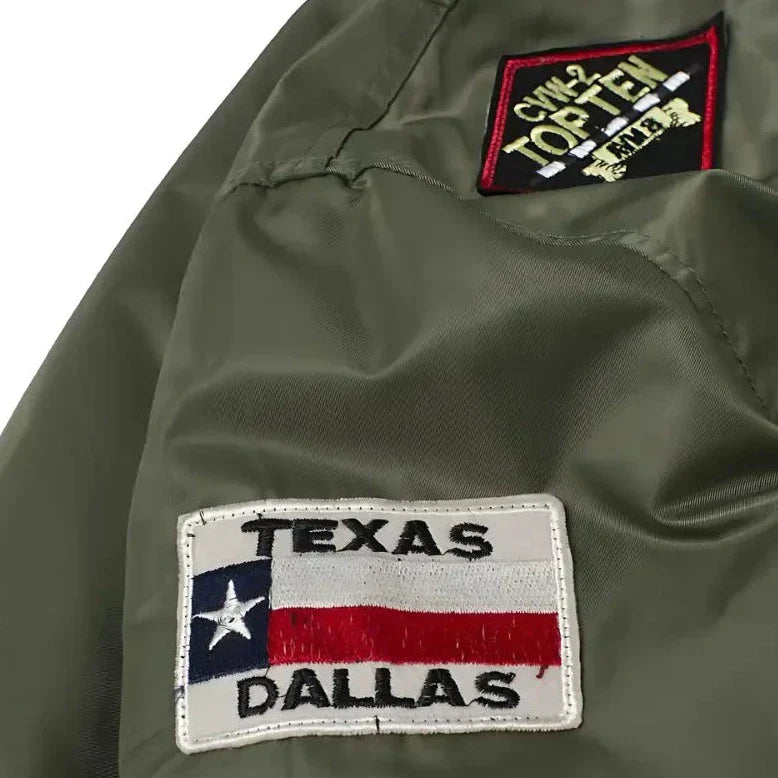 Military Green Bomber Jacket Mens