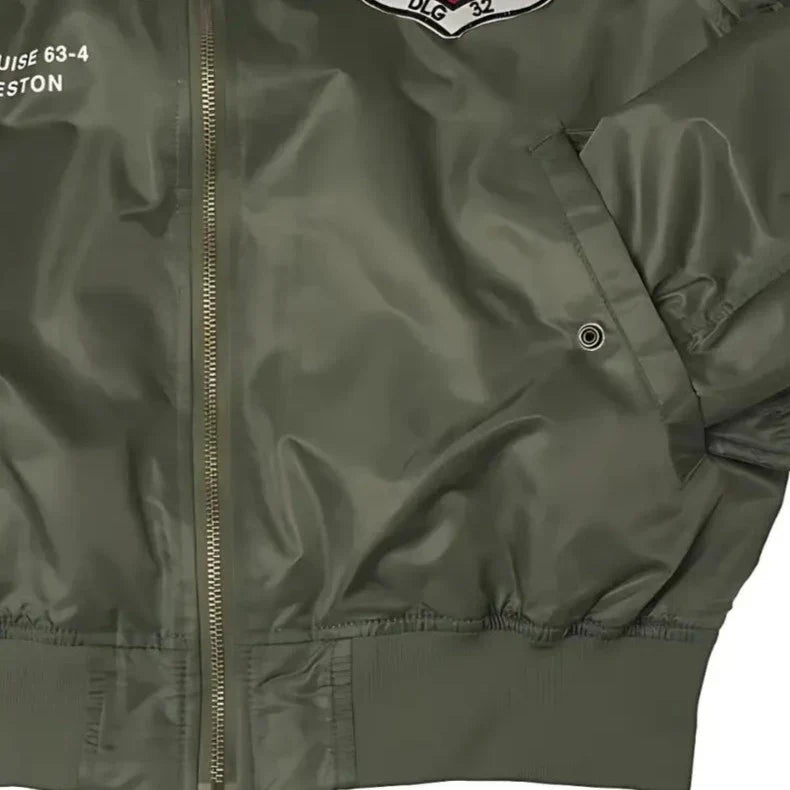 Military Green Bomber Jacket Mens
