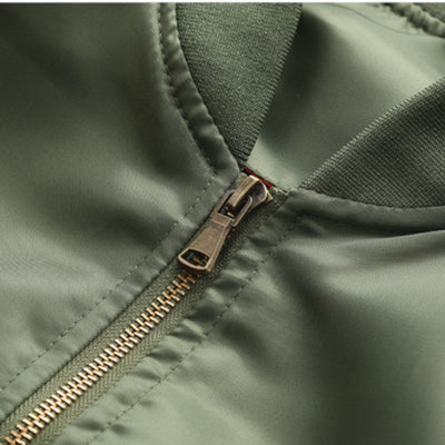 Military hooded ma1 bomber jacket