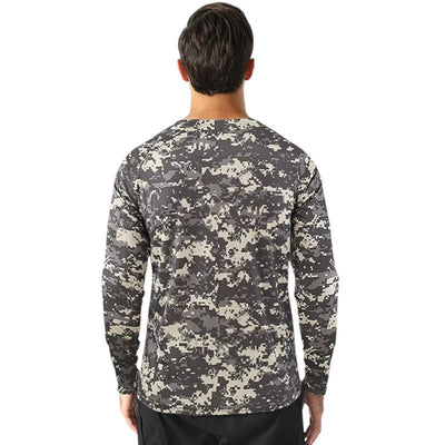 Military style men’s camo combat long sleeve t shirt