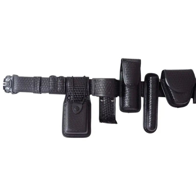 Military tactical belt with pouches