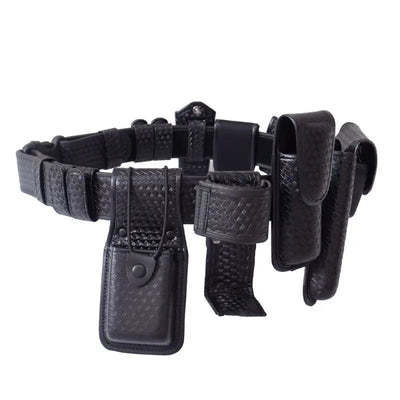 Military tactical belt with pouches