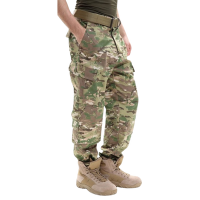 multi pocket cotton camouflage pants