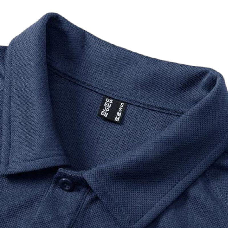 Polo shirt with velcro patch