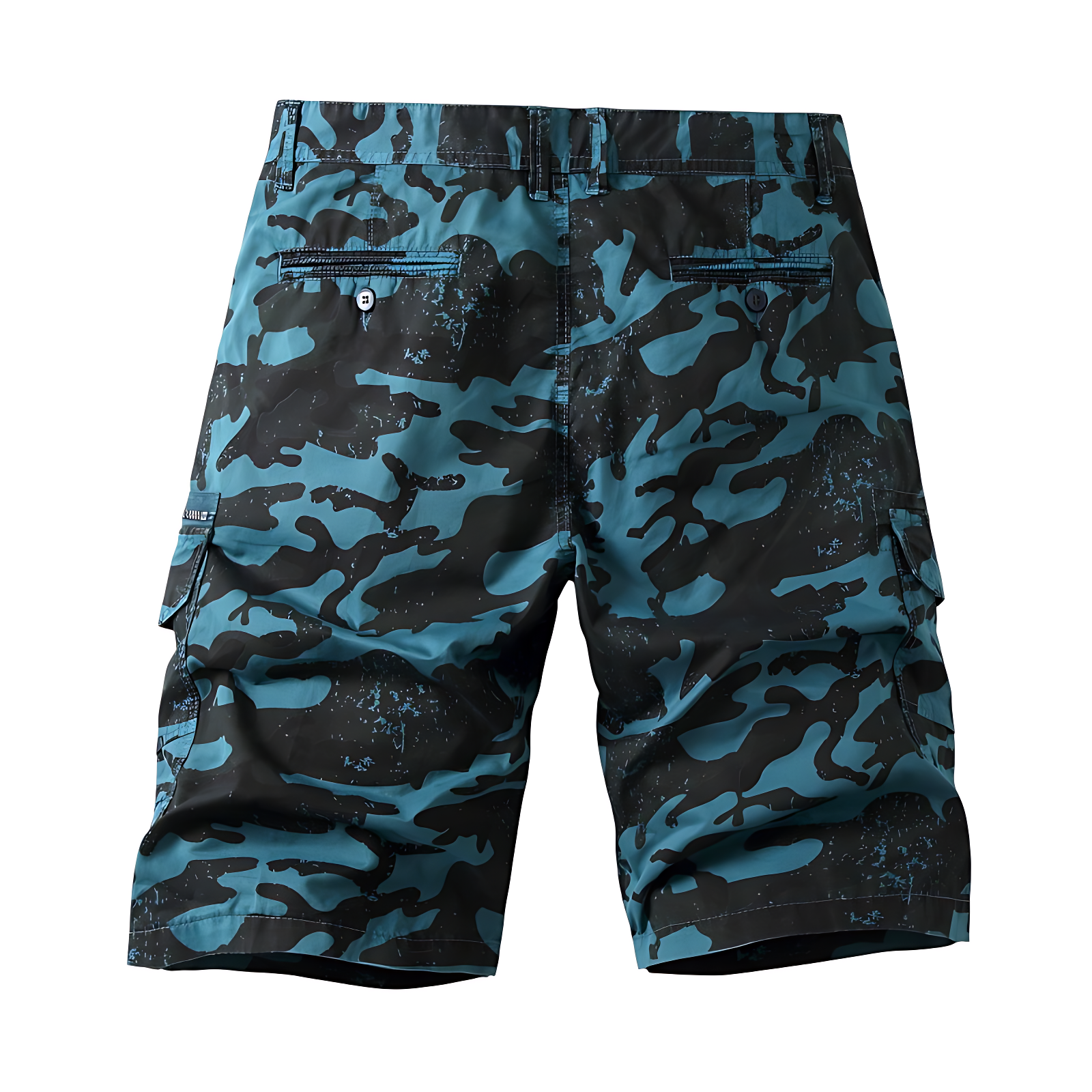 Quality Camo Cargo Shorts with Zipper Pockets