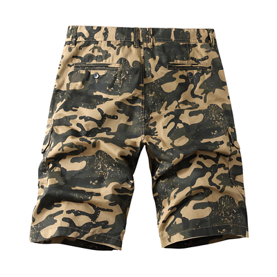 Quality Camo Cargo Shorts with Zipper Pockets