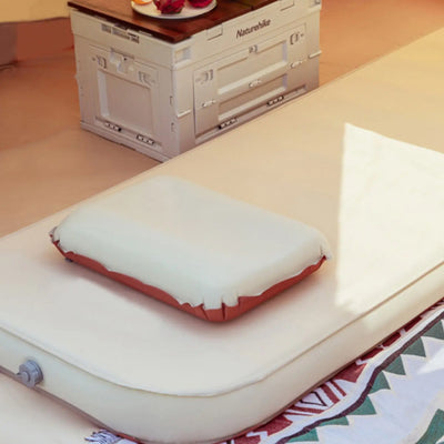 Self inflating camping pillow