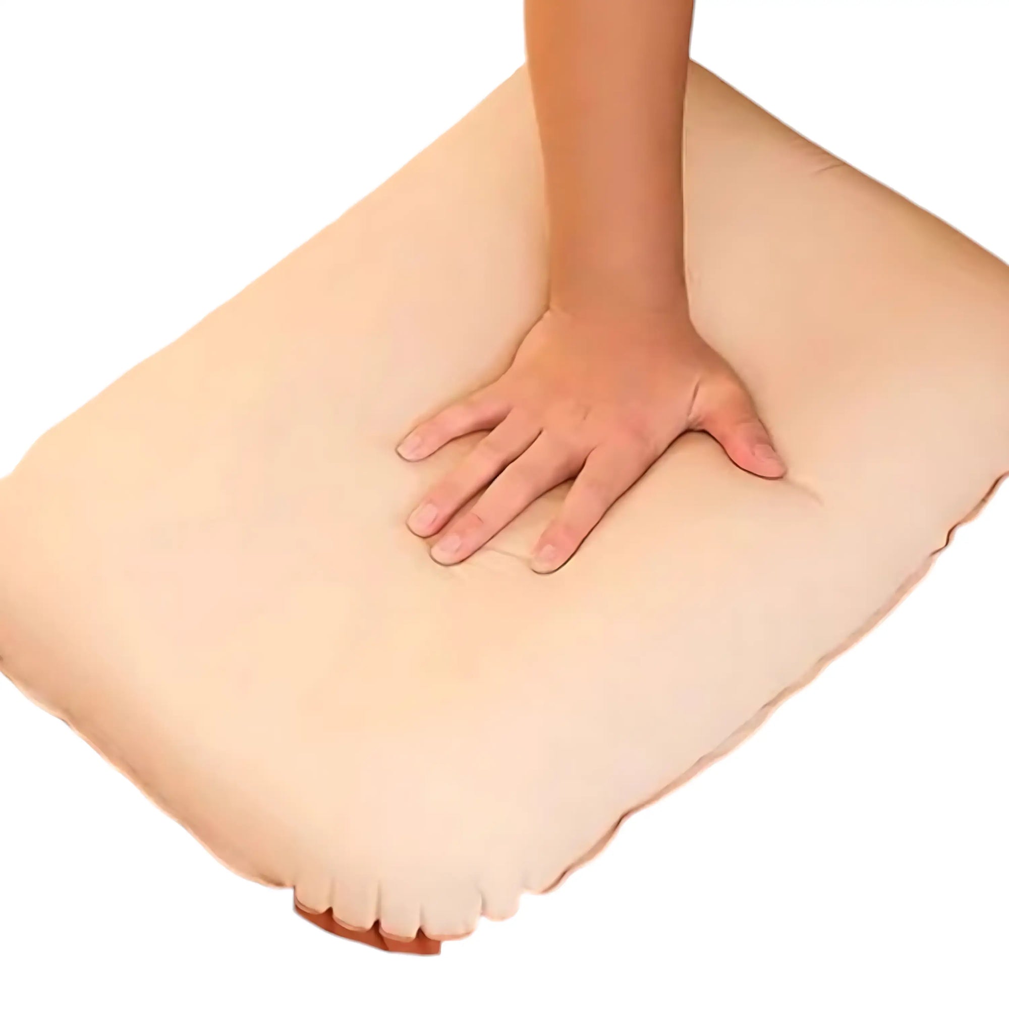 Self inflating camping pillow