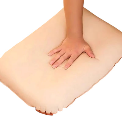 Self inflating camping pillow