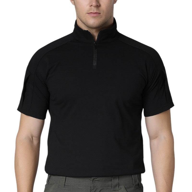 Shirt with velcro patch military