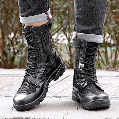 side zip tactical boots