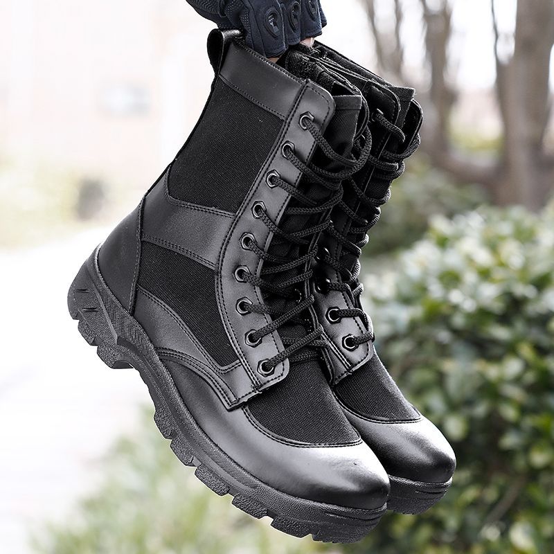 side zip tactical boots