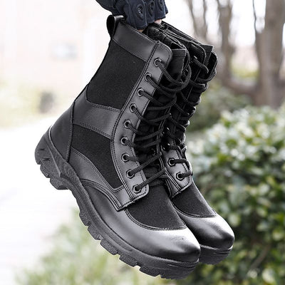 side zip tactical boots