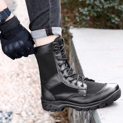 side zip tactical boots