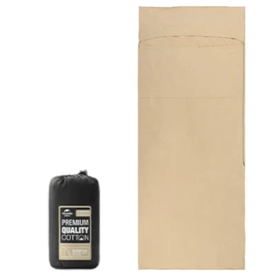 Sleeping bag liner for travel