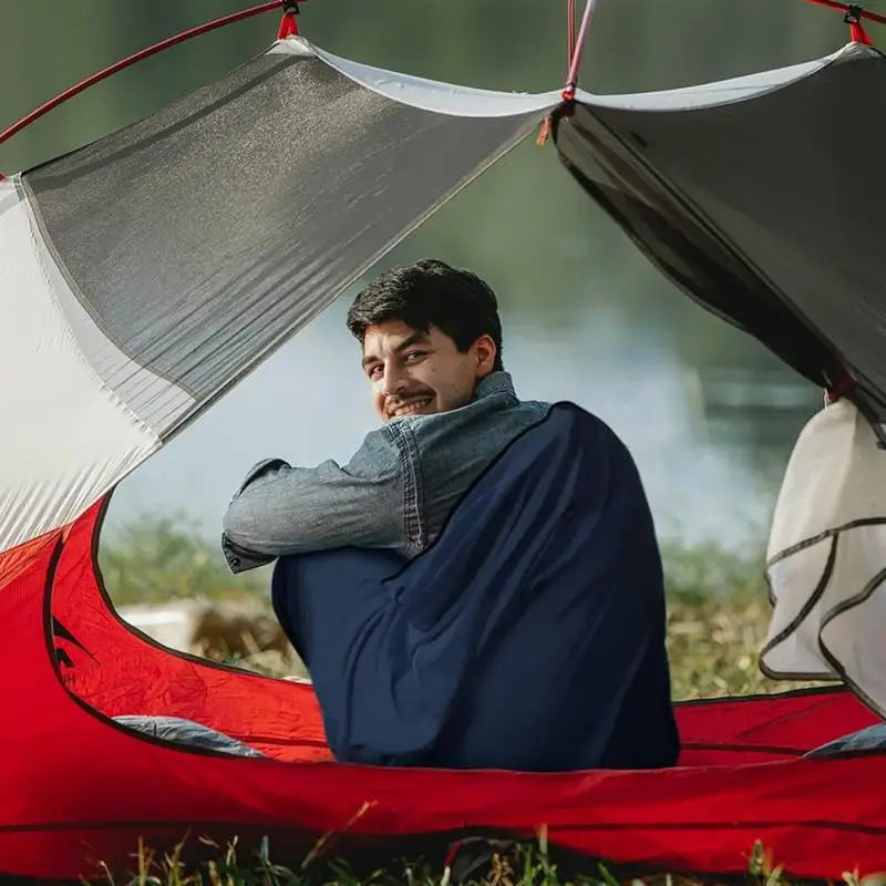 Soft sleeping bag liner