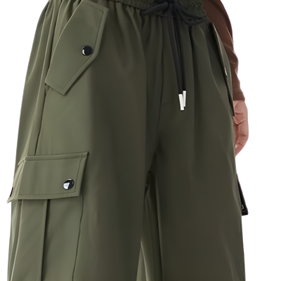 Straight leg cargo trousers womens