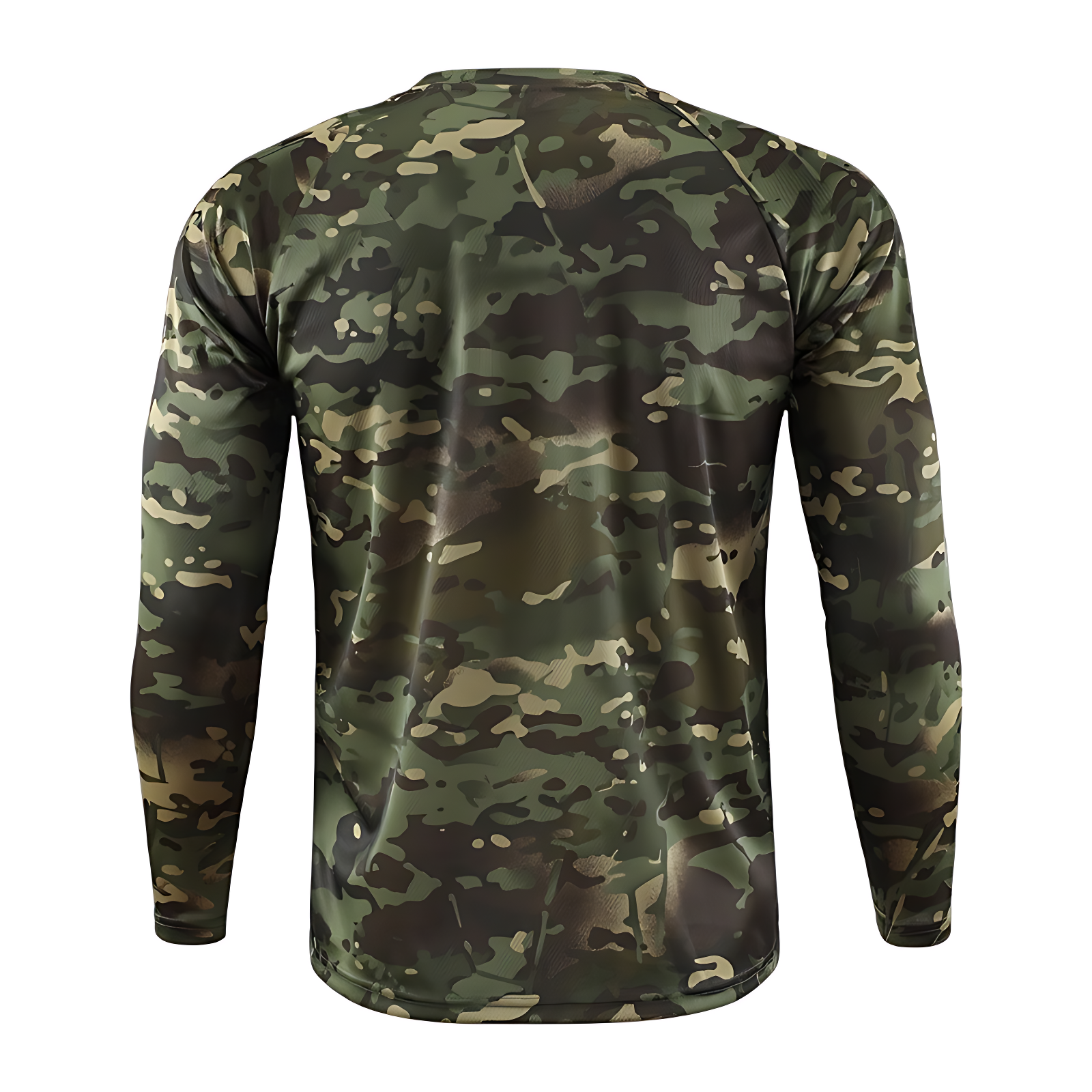 US style long sleeve tactical military army t-shirt woodland camo