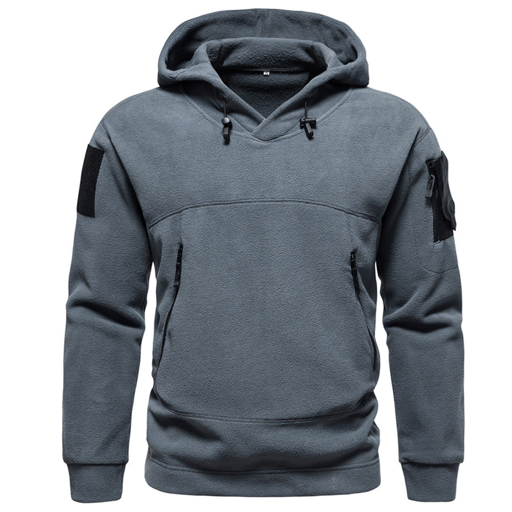 Tactical hoodie with velcro