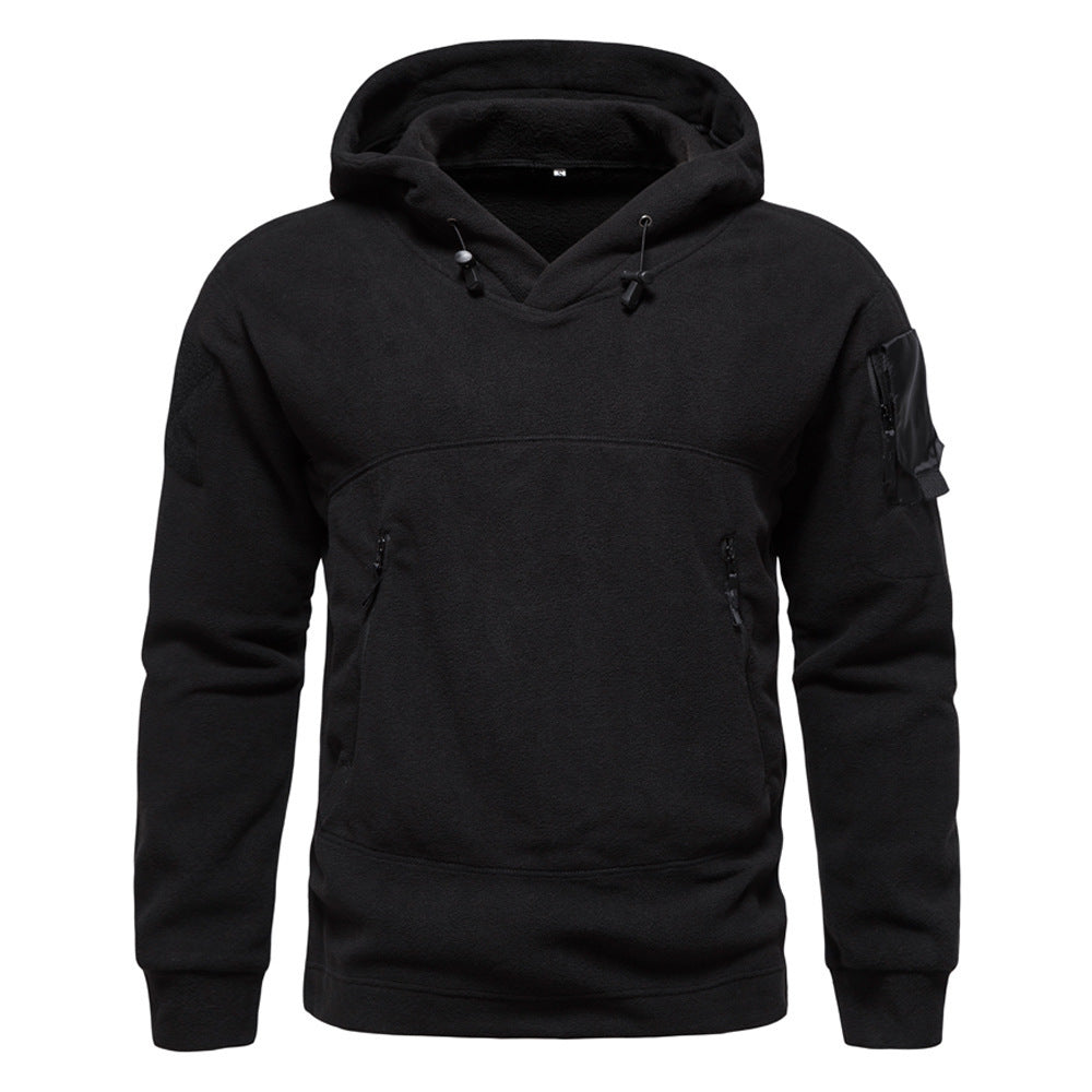 Tactical hoodie with velcro