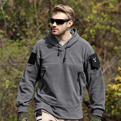 Tactical hoodie with velcro
