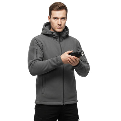 tactical outdoor hoodie zip up