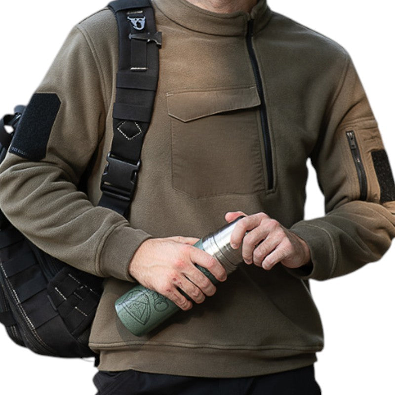 Tactical winter fleece pullover